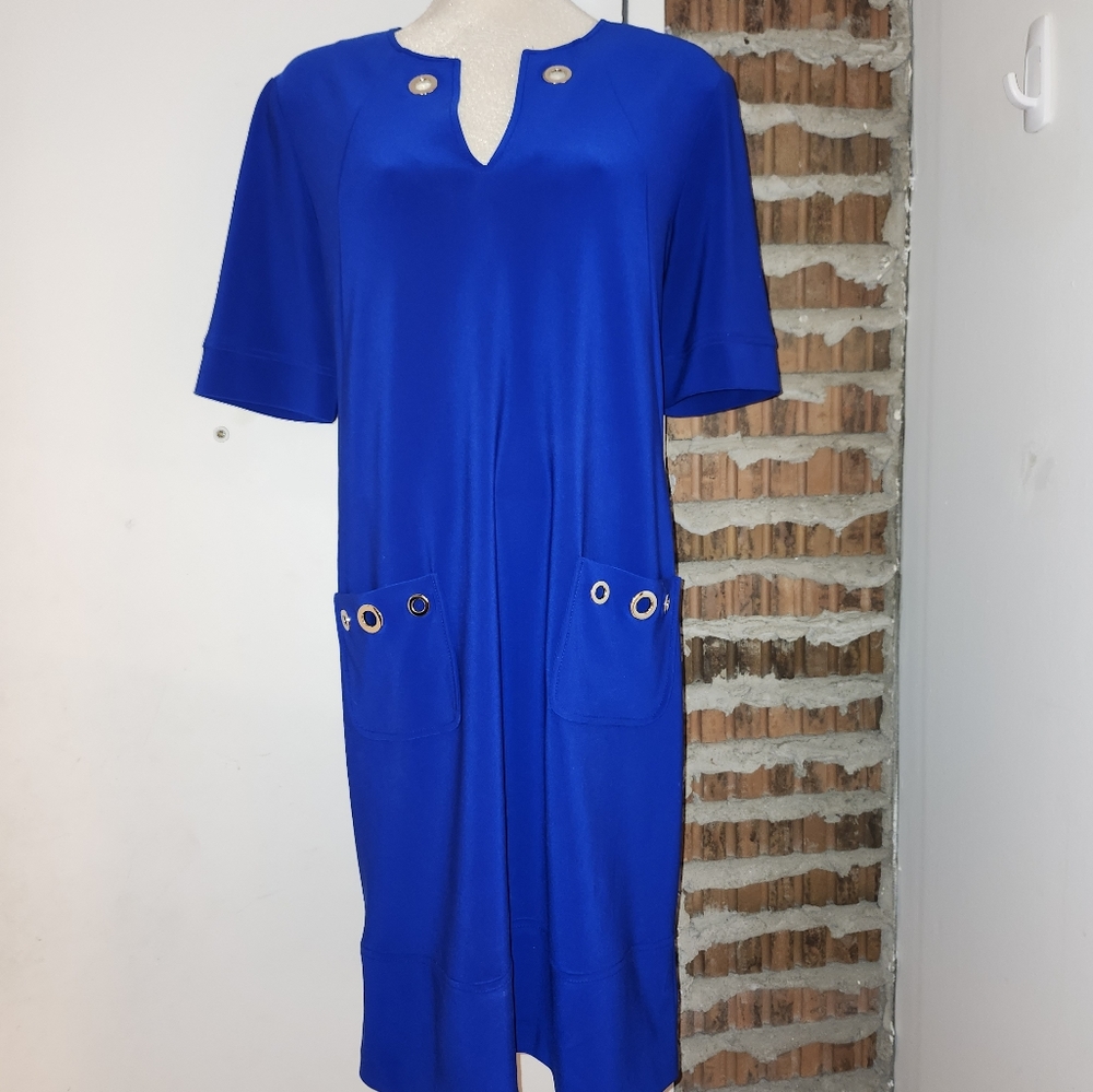 Joseph Ribkoff Royal Blue Dress Size 14 Pockets